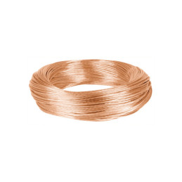 CADES-12-100 Metro de cable desnudo de cobre calibre 12 AWG, rollo 100 m