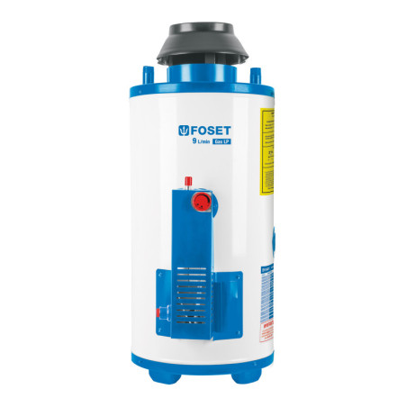 CALE-9PA Calentador de paso 9L 2 servicios gas L.P. piezo eléct. Fose
