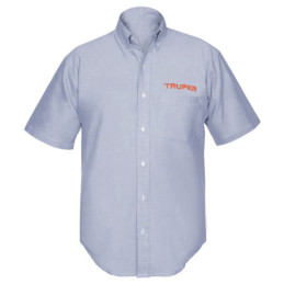 CAM-AZ-CXXXL Camisa azul para caballero, manga corta talla XXXG, Truper