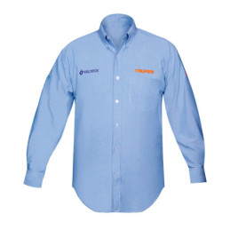 CAM-AZ-LXXXL Camisa azul para caballero, manga larga talla XXXG, Truper