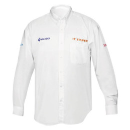 CAM-BCO-LXXXL Camisa blanca para caballero, manga larga talla XXXG, Truper