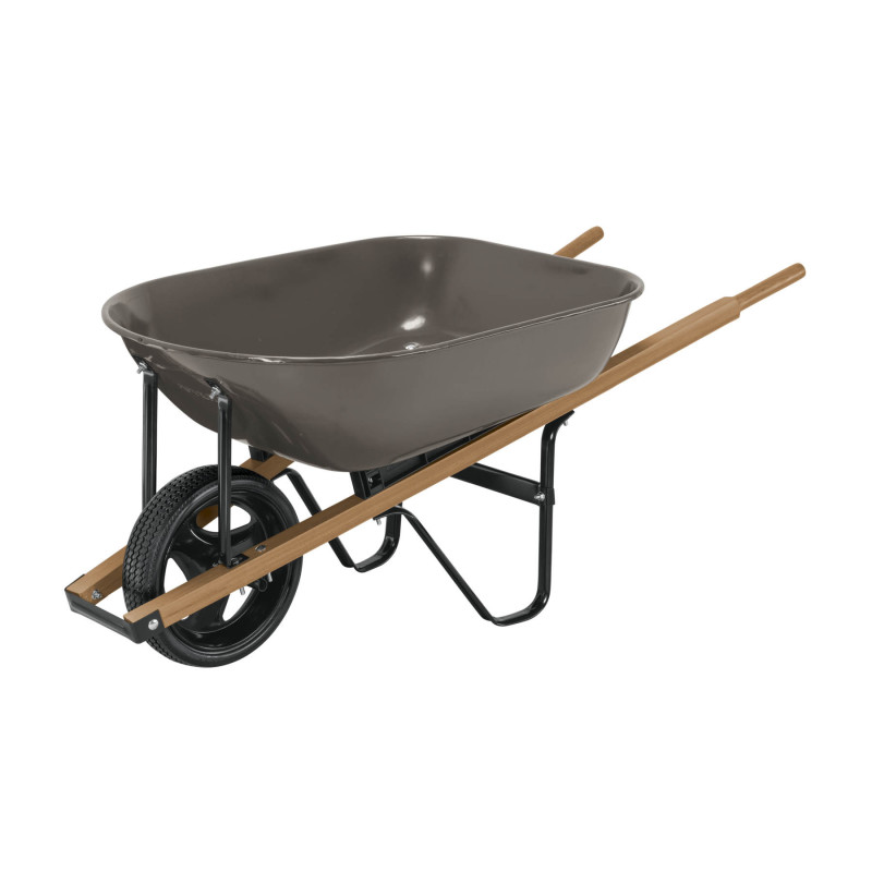 CAP-5WFFG Carretilla 5.5ft3 gris Imponchable bastidores madera, Pretul