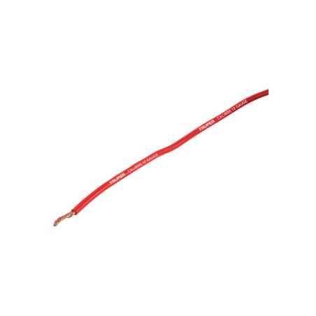 CAPRI-12R Carrete con 3.5 m de cable primario rojo calibre 12, Truper