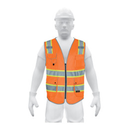 CHS-900N-XL Chaleco de seguridad de alta visibilidad, naranja, extra gra