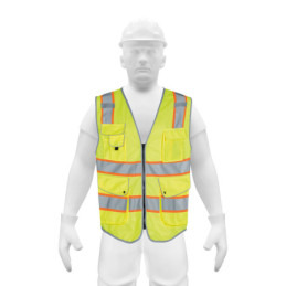 CHS-900V-L Chaleco de seguridad de alta visibilidad, verde, grande