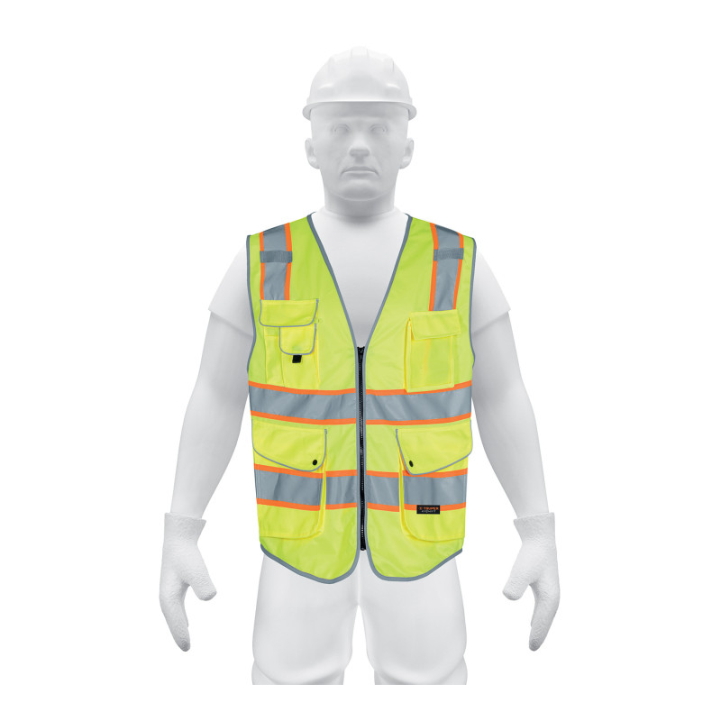 CHS-900V-XL Chaleco de seguridad de alta visibilidad, verde, extra grand