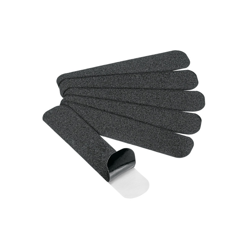 CIA-02N Tarjeta 6 tiras 23cm antiderrapantes negras 50mm c/abrasivo