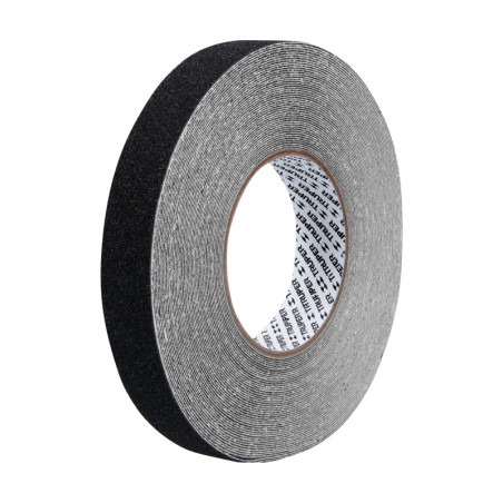 CIA-118N Rollo de 18m de cinta antiderrapante negra 25mm con abrasivo