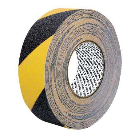 CIA-218P Rollo 18 m de cinta antiderrapante ama/negra 50mm c/abrasivo