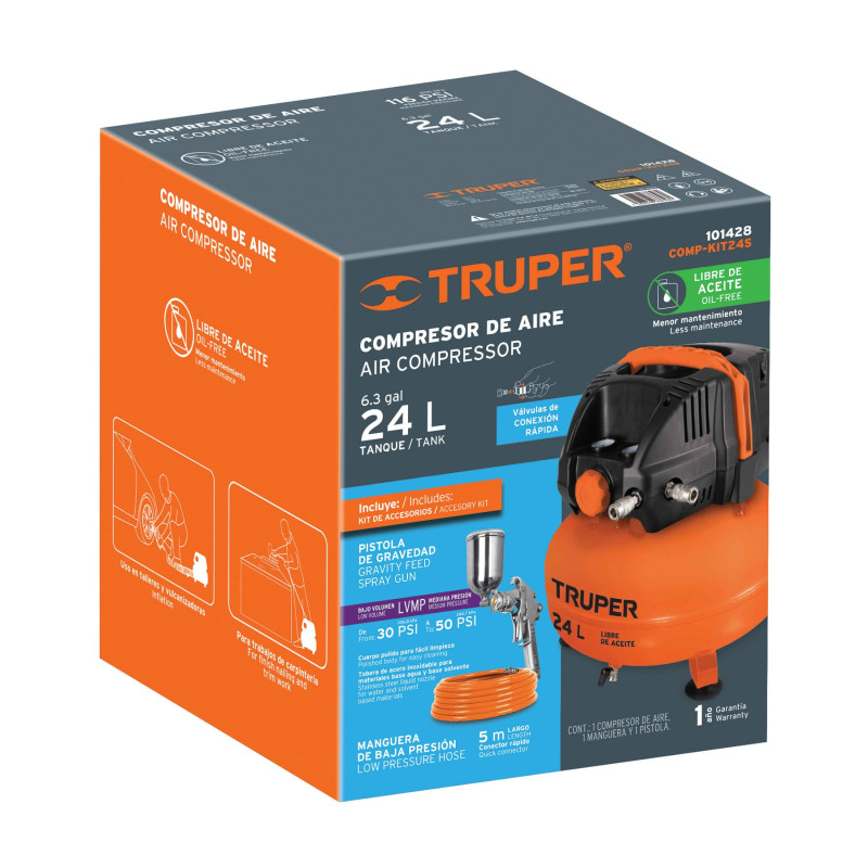 CJ-COMP-24S Caja de empaque de repuesto para COMP-24S, Truper