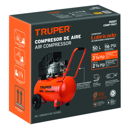 CJ-COMP-50LT Caja de empaque de repuesto para COMP-50LT, Truper