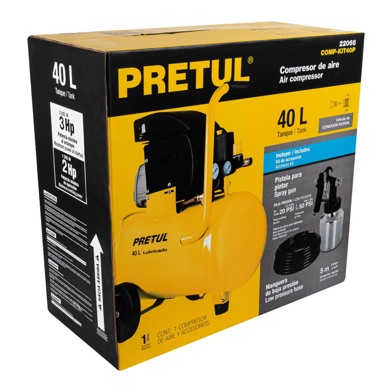 CJ-COMP-KIT40P Caja de empaque de repuesto para COMP-KIT40P, Pretul