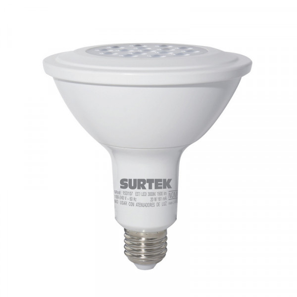 153107 SURTEK Foco LED PAR38 20W luz calida Surtek | DIHERESA
