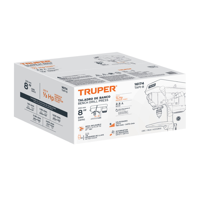 CJ-TAPI-8 Caja de empaque de repuesto para TAPI-8, Truper