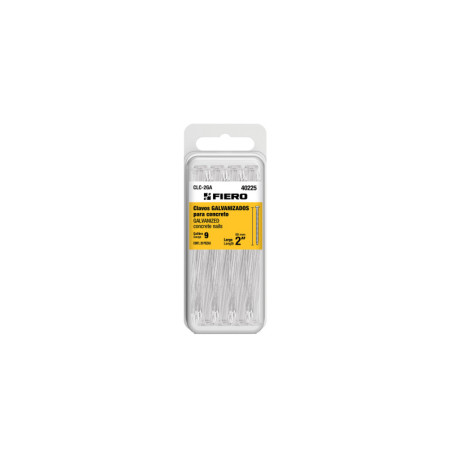 CLC-2GA Blíster con 20 clavos galvanizados para concreto 2', Fiero