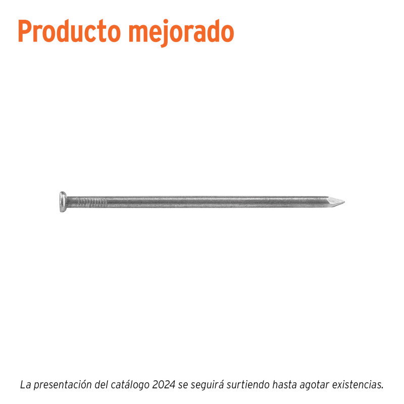 CLE-4-10 Kilo de clavo estándar 4' con cabeza en caja de 10 kg, Fiero