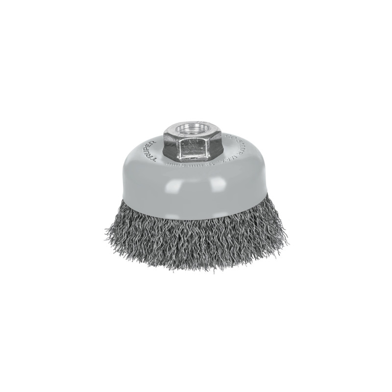CO-510MR Carda copa 4' alambre ondulado fino, Multi-rosca, Truper
