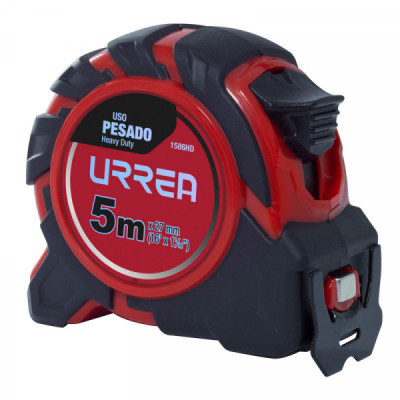 1586HD URREA Flexómetro Heavy Duty 5m x 27mm