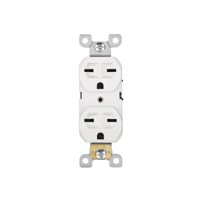 CODO-CHSB Contacto dúplex, cara de chino, Standard, blanco, Volteck