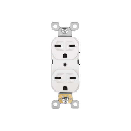 CODO-CHSB Contacto dúplex, cara de chino, Standard, blanco, Volteck