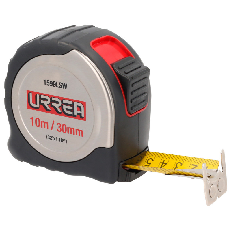 1599LSW URREA Flexómetro de acero inoxidable 10m x 30 mm Urrea | DIHERESA 1599LSW URREA Flexómetro de acero inoxidable 10m x 30 mm Urrea | DIHERESA
