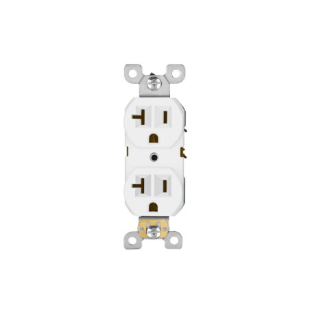 CODO-MSB Contacto dúplex, 2 polos 3 hilos, 20 A, Standard, blanco