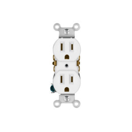 CODO-SGB Contacto dúplex, 2 polos 3 hilos, Standard, granel, blanco