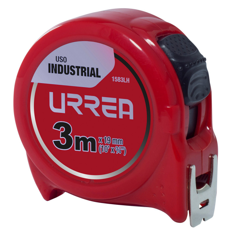 1583LH URREA Flexómetro industrial 3m x 19mm Urrea | DIHERESA 1583LH URREA Flexómetro industrial 3m x 19mm Urrea | DIHERESA