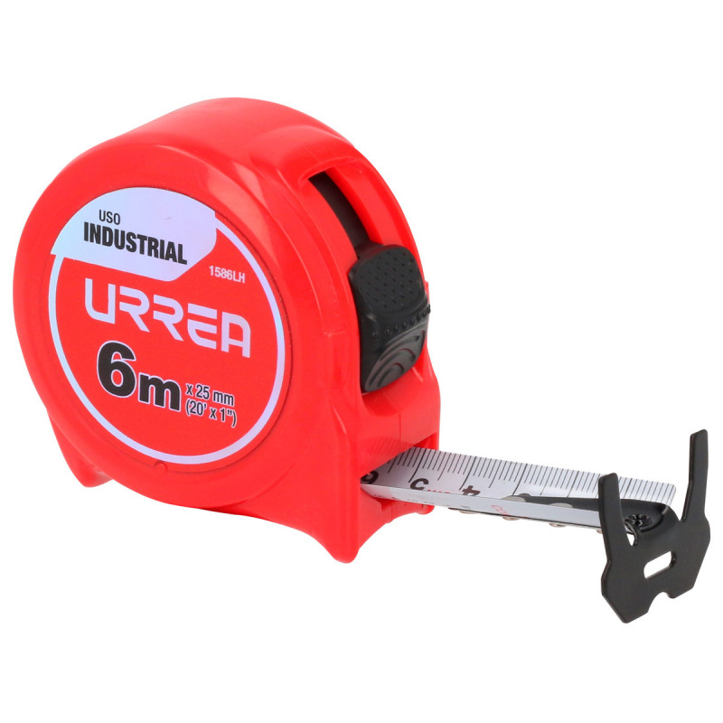 1586LH URREA Flexómetro industrial 6m x 25mm Urrea | DIHERESA 1586LH URREA Flexómetro industrial 6m x 25mm Urrea | DIHERESA