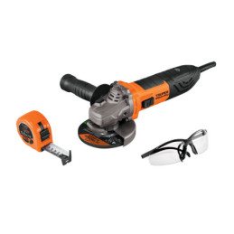COMBOE-4580ALF Esmeriladora 4-1/2' 850 W, lentes de seguridad y flexómetro