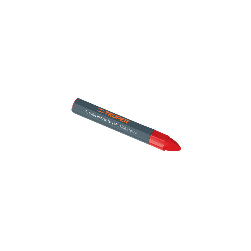 CRA-11R Blíster con 2 crayones de 12 cm industriales rojos, Truper