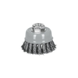 CT-608MR Carda copa 3' alambre trenzado fino, Multi-rosca, Truper