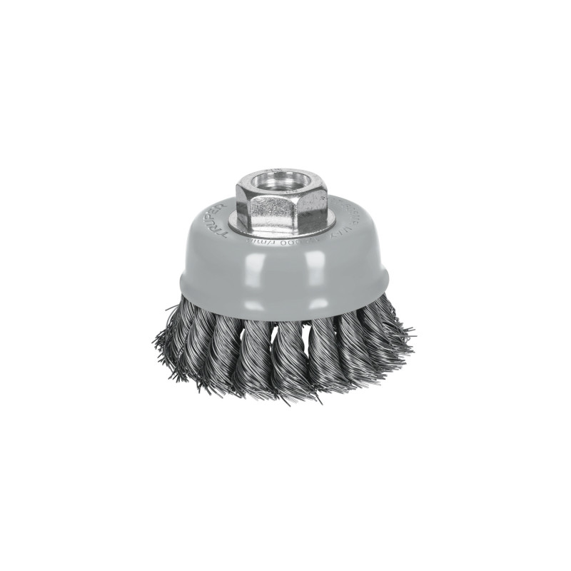 CT-608MR Carda copa 3' alambre trenzado fino, Multi-rosca, Truper