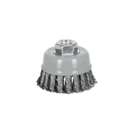 CT-608MRX Carda copa 3' alambre trenzado grueso, Multi-rosca, Truper