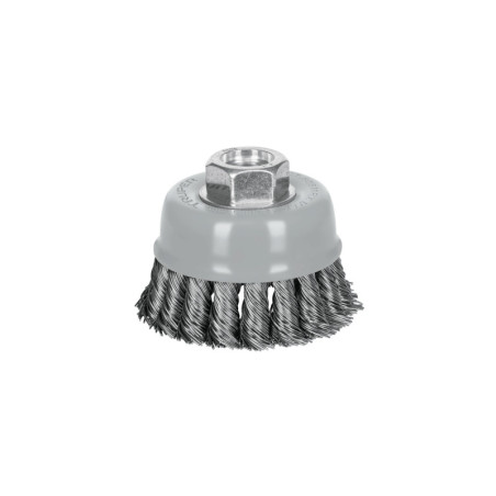 CT-608MRX Carda copa 3' alambre trenzado grueso, Multi-rosca, Truper