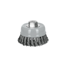 CT-610MR Carda copa 4' alambre trenzado fino, Multi-rosca, Truper