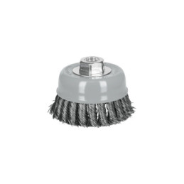 CT-610MRX Carda copa 4' alambre trenzado grueso, Multi-rosca, Truper