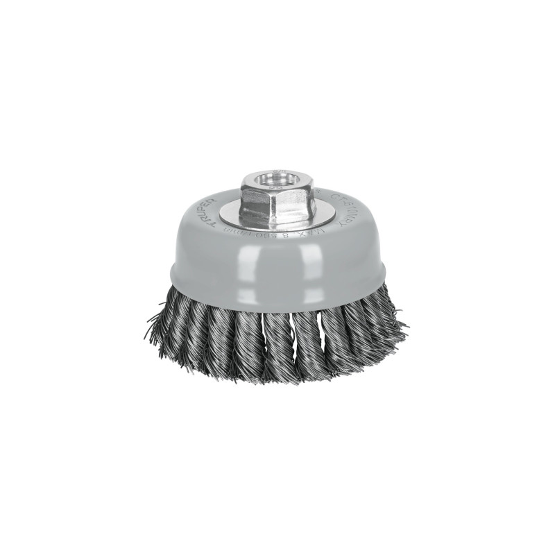 CT-610MRX Carda copa 4' alambre trenzado grueso, Multi-rosca, Truper