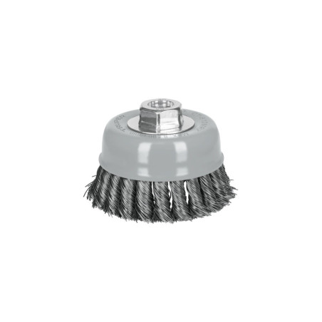 CT-610MRX Carda copa 4' alambre trenzado grueso, Multi-rosca, Truper