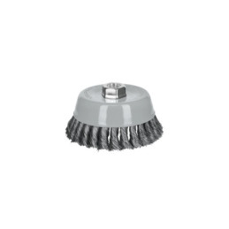 CT-612MR Carda copa 5' alambre trenzado fino, Multi-rosca, Truper