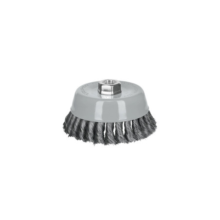 CT-612MR Carda copa 5' alambre trenzado fino, Multi-rosca, Truper