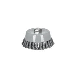 CT-612MRX Carda copa 5' alambre trenzado grueso, Multi-rosca, Truper