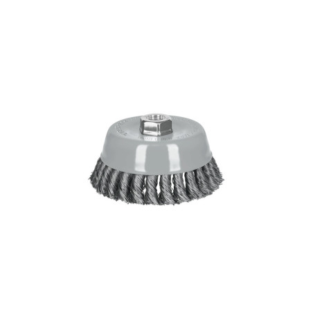 CT-612MRX Carda copa 5' alambre trenzado grueso, Multi-rosca, Truper