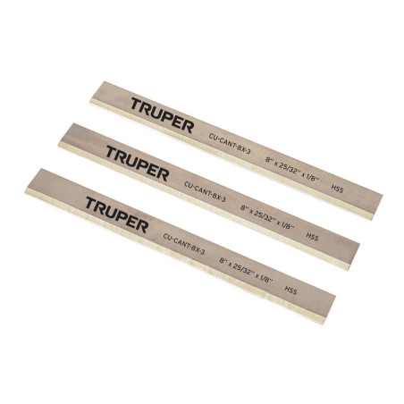 CU-CANT-8X-3 Caja con 3 cuchillas para canteadora CANT-8X, Truper