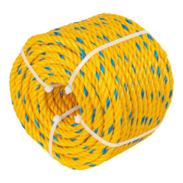 CUE-081 Metro de cuerda amarilla de 8 mm en rollo de 32 m, Fiero