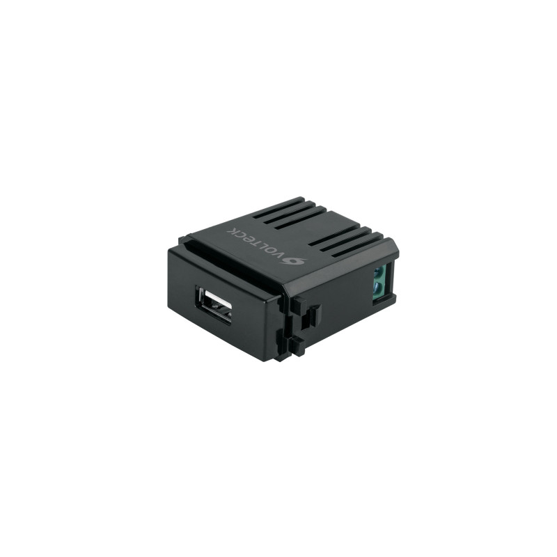 CUSB-IN Módulo USB, línea Italiana, color negro, Volteck
