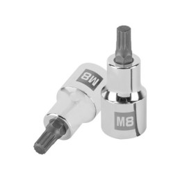 D-1208-BC Dado punta corta bristol M8, cuadro 1/2', Truper