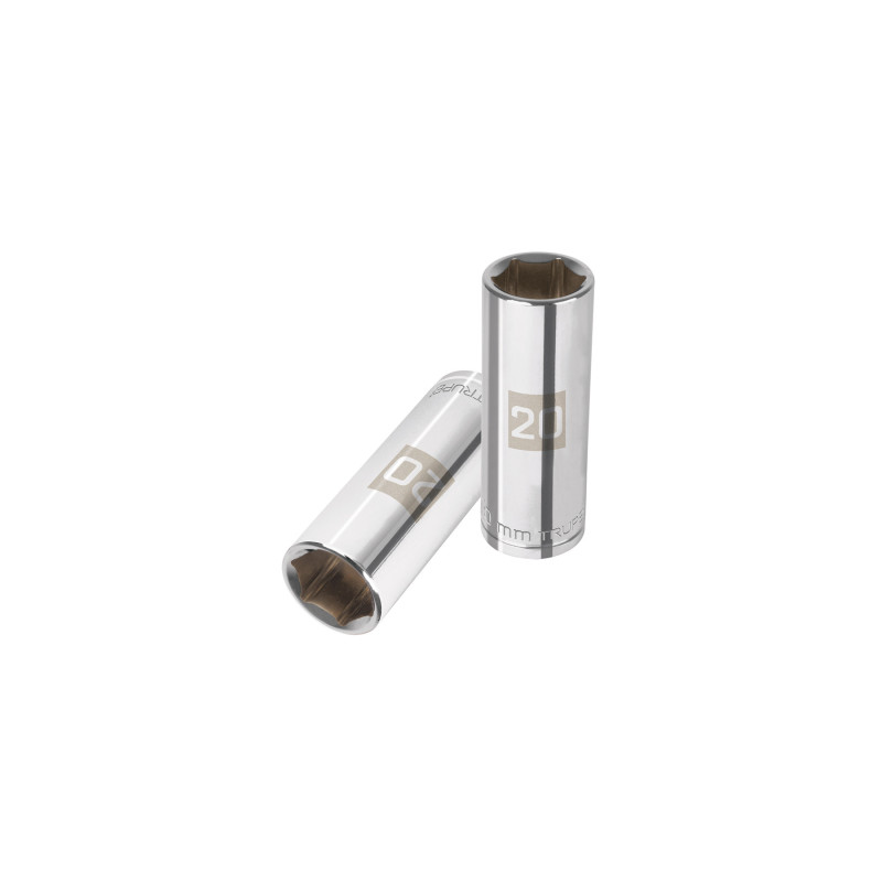 D-1220-ML Dado largo de 20 mm, 6 puntas, cuadro 1/2', Truper