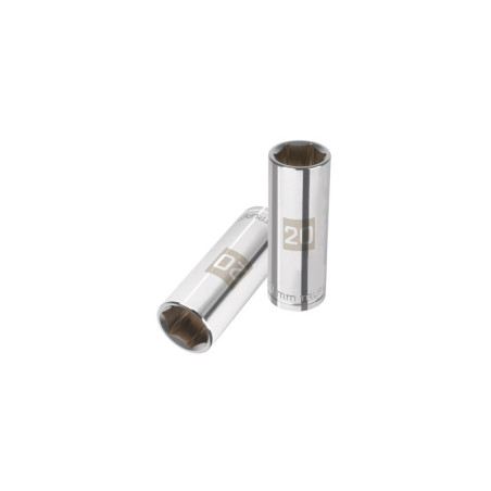 D-1220-ML Dado largo de 20 mm, 6 puntas, cuadro 1/2', Truper