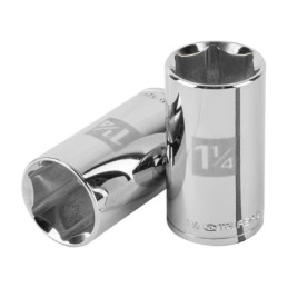 D-1240-HL Dado largo de 1-1/4', 6 puntas, cuadro 1/2', Truper